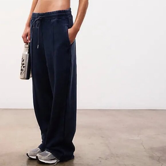 Free People Movement Navy Track Pants *NEW WITH TAGS* - Picture 4 of 13